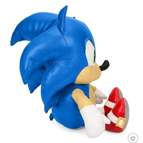 Sonic The Hedgehog Premium Pleather Plush By Kidrobot 16" NECA SEGA Blue Toy - Picture 3 of 11